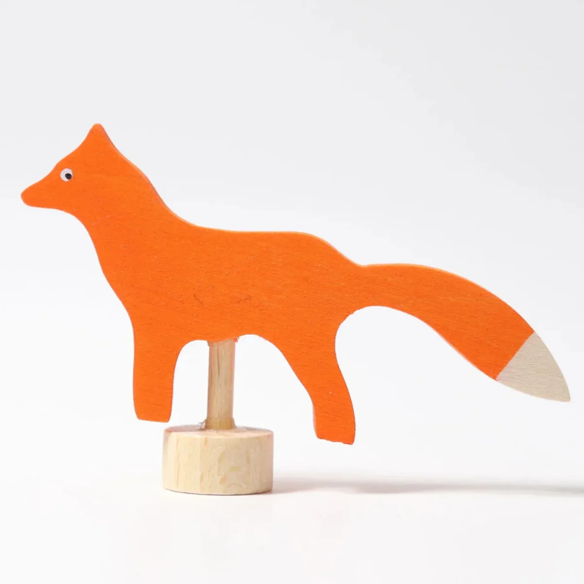 GRIMM'S Steckfigur Fuchs - Handbemalte Holzfigur für Festtagsringe – Bild 2
