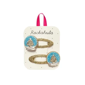 Rockahula - Shimmer Snow Globe Clips – Weihnachts Haarclips