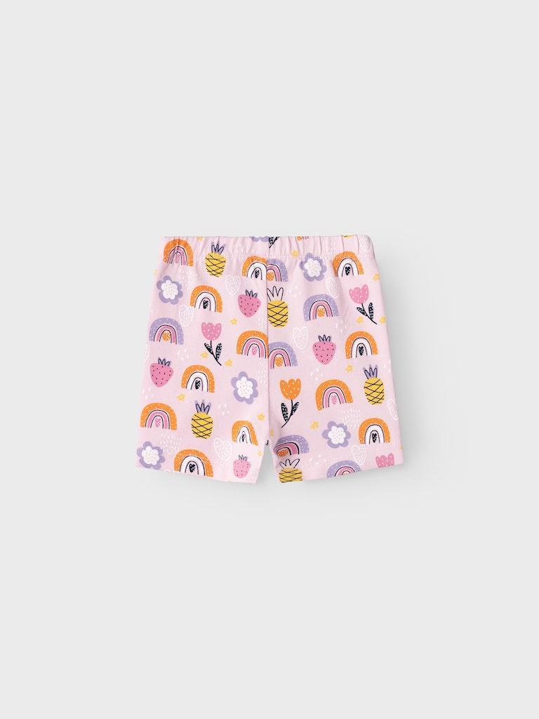 Name It Baby - Vandora Biker Shorts in Parfait Pink Regenbogen